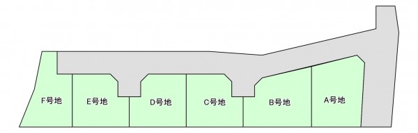 八尾市黒谷、土地の間取り画像です
