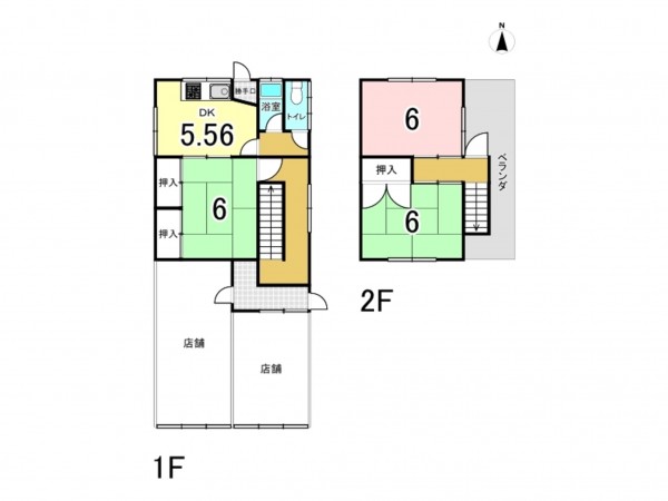 八尾市南本町、土地の間取り画像です