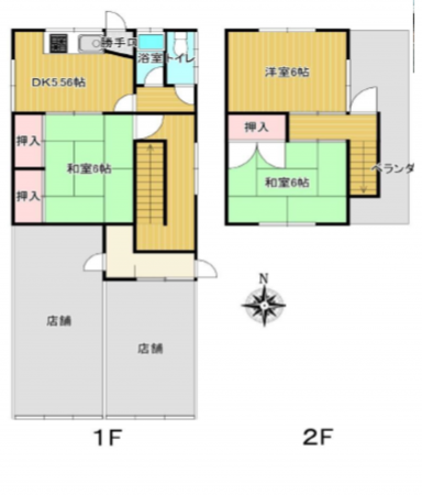 八尾市南本町、土地の間取り画像です