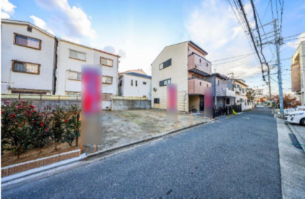 八尾市竹渕西、土地の画像です