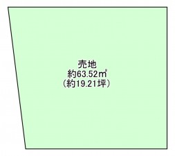 八尾市二俣、土地の間取り画像です