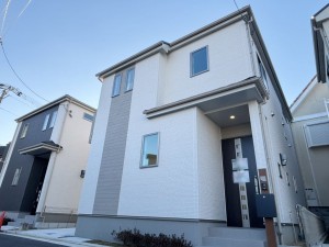 八尾市長池町、新築一戸建ての外観画像です