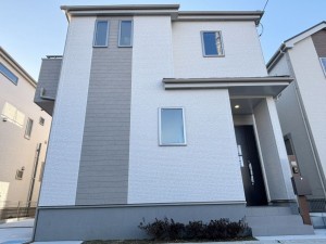 八尾市長池町、新築一戸建ての外観画像です