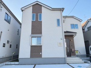 八尾市長池町、新築一戸建ての外観画像です