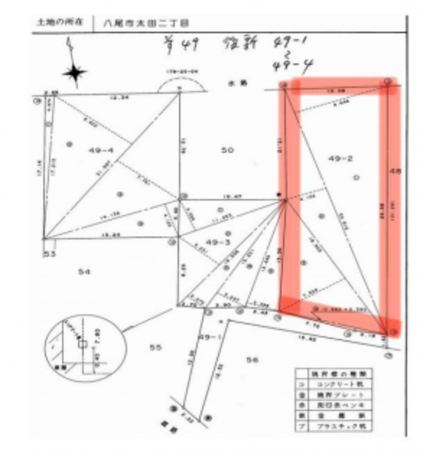 八尾市太田、土地の画像です