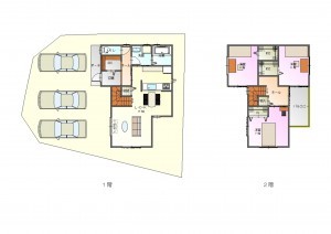八尾市亀井町、土地の間取り画像です