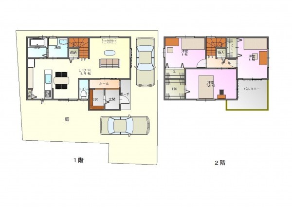 八尾市跡部本町、土地の間取り画像です