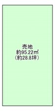八尾市南本町、土地の間取り画像です