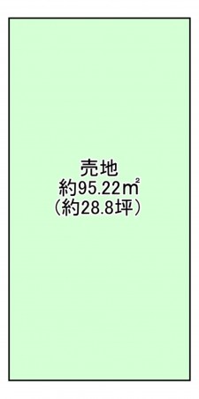 八尾市南本町、土地の間取り画像です