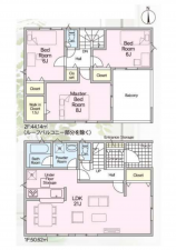 八尾市新家町、新築一戸建ての間取り画像です