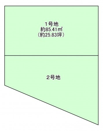 八尾市山本町北、土地の間取り画像です