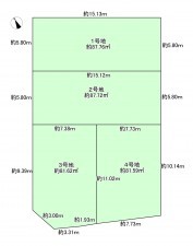 八尾市竹渕、土地の間取り画像です