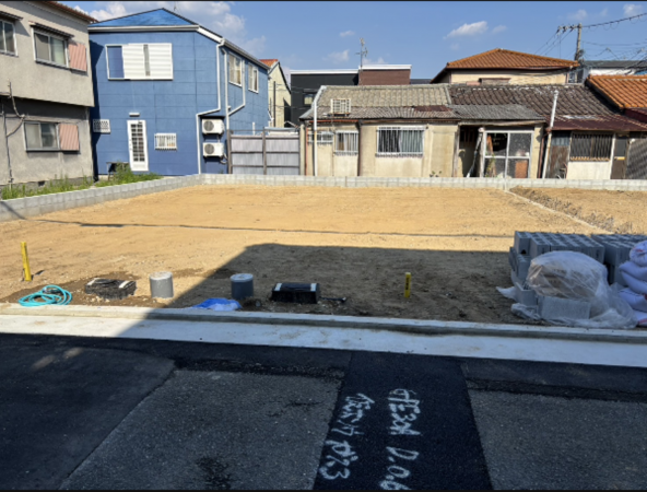 八尾市竹渕、土地の画像です