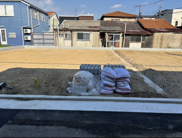 八尾市竹渕、土地の画像です
