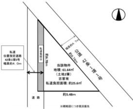 八尾市緑ヶ丘、中古一戸建ての間取り画像です