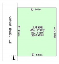 八尾市新家町、土地の間取り画像です