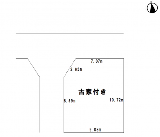 八尾市高安町北、土地の間取り画像です