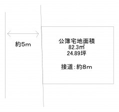八尾市東町、土地の間取り画像です
