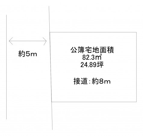 八尾市東町、土地の間取り画像です
