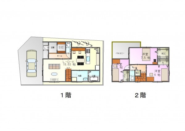 八尾市東弓削、土地の間取り画像です