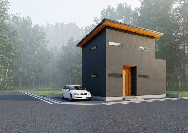 八尾市東弓削、土地の完成予想図（外観）画像です