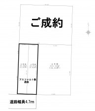 八尾市刑部、土地の間取り画像です