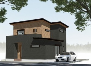 八尾市刑部、土地の完成予想図（外観）画像です