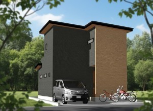 八尾市宮町、土地の完成予想図（外観）画像です