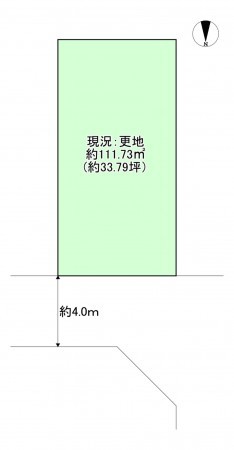 八尾市宮町、土地の間取り画像です
