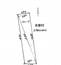 八尾市山本町南、土地の間取り画像です