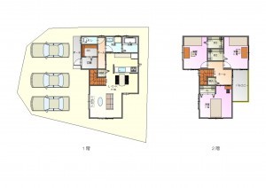 八尾市亀井町、土地の間取り画像です