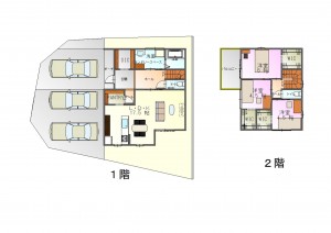 八尾市亀井町、土地の間取り画像です