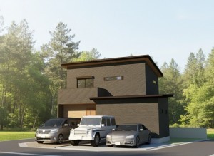 八尾市亀井町、土地の完成予想図（外観）画像です