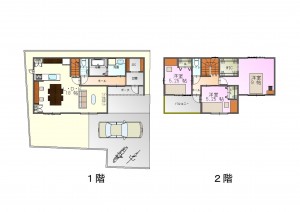 八尾市跡部本町、土地の間取り画像です