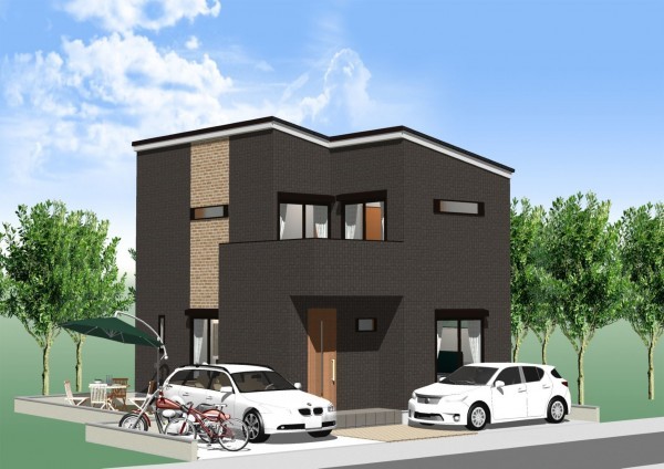 八尾市跡部本町、土地の完成予想図（外観）画像です
