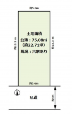 八尾市北本町、土地の間取り画像です