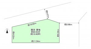 八尾市恩智南町、土地の間取り画像です