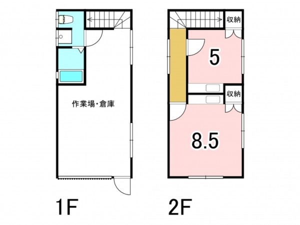 八尾市堤町、収益物件/工場の間取り画像です