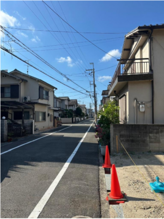 八尾市青山町、土地の画像です