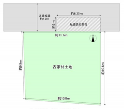 八尾市福万寺町南、土地の間取り画像です