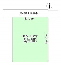 八尾市太田、土地の間取り画像です