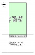 八尾市福万寺町南、土地の間取り画像です