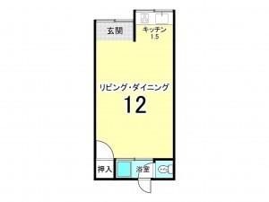 八尾市竹渕西、中古一戸建ての間取り画像です