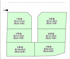 八尾市都塚、土地の間取り画像です