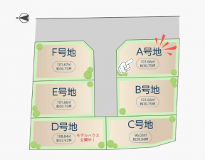 八尾市都塚、土地の間取り画像です