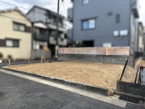 八尾市山本町南、土地の画像です