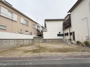 八尾市久宝園、土地の外観画像です