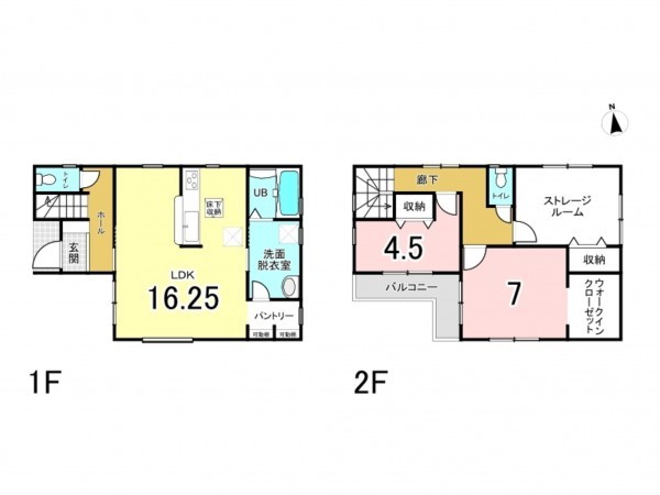 八尾市小畑町、新築一戸建ての間取り画像です