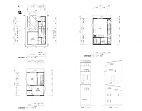八尾市荘内町、新築一戸建ての間取り画像です