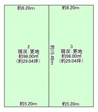 八尾市南木の本、土地の間取り画像です